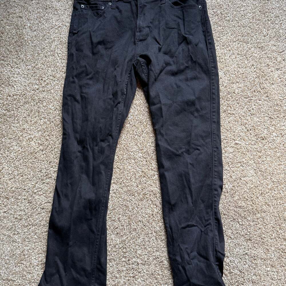 Hollister Men's Black No Fade Athletic Skinny Jeans